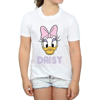Abbigliamento Bambina T-shirts a maniche lunghe Disney BI417 Bianco