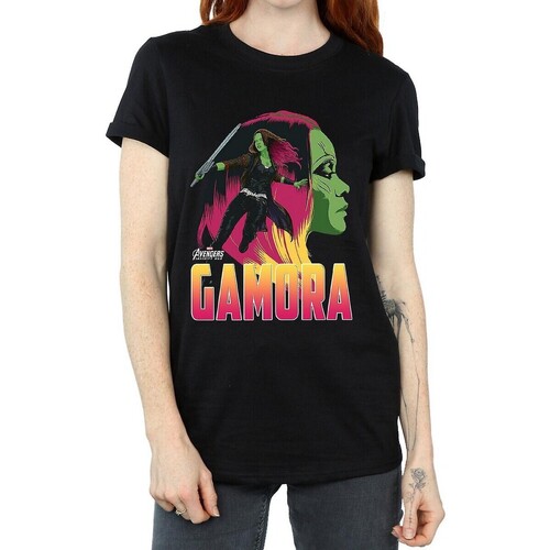 Abbigliamento Donna T-shirts a maniche lunghe Avengers Infinity War BI467 Nero