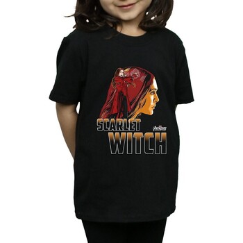 Abbigliamento Bambina T-shirts a maniche lunghe Avengers Infinity War  Nero
