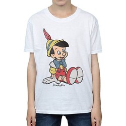 Abbigliamento Bambino T-shirt maniche corte Pinocchio Classic Bianco