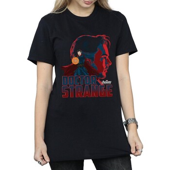 Abbigliamento Donna T-shirts a maniche lunghe Avengers Infinity War  Nero
