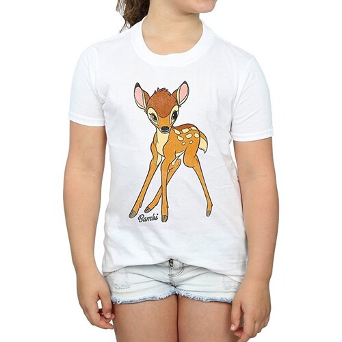 Abbigliamento Bambina T-shirts a maniche lunghe Bambi Classic Bianco