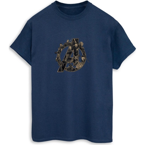 Abbigliamento Uomo T-shirts a maniche lunghe Avengers Infinity War BI562 Blu