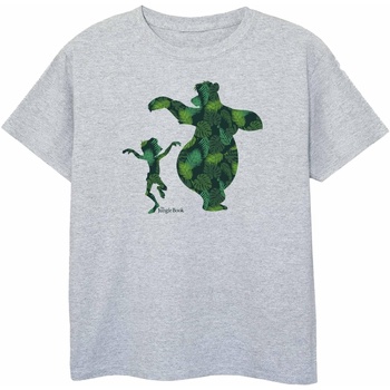 Abbigliamento Bambino T-shirt maniche corte Jungle Book Mowgli And Baloo Dance Grigio