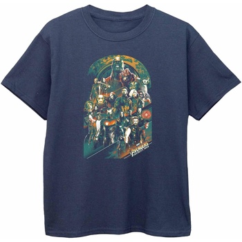 Abbigliamento Bambino T-shirt maniche corte Avengers Infinity War  Blu