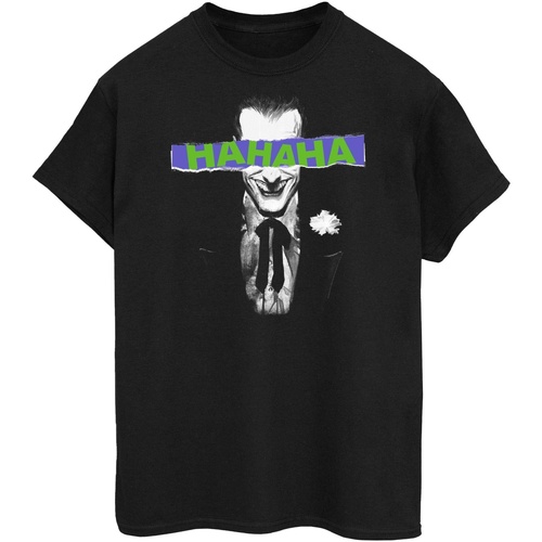Abbigliamento Uomo T-shirts a maniche lunghe The Joker HaHaHa Nero