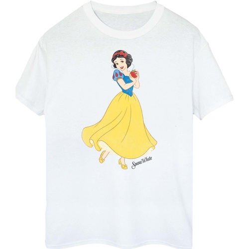 Abbigliamento Donna T-shirts a maniche lunghe Snow White And The Seven Dwarfs BI620 Bianco