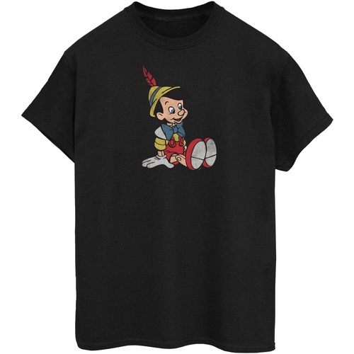 Abbigliamento Donna T-shirts a maniche lunghe Pinocchio  Nero