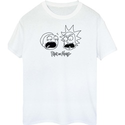Abbigliamento Uomo T-shirts a maniche lunghe Rick And Morty BI629 Bianco