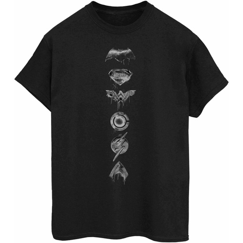 Abbigliamento Uomo T-shirts a maniche lunghe Justice League BI634 Nero