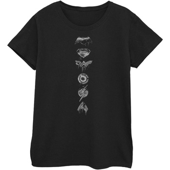 Abbigliamento Donna T-shirts a maniche lunghe Justice League BI636 Nero