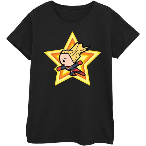 Abbigliamento Donna T-shirts a maniche lunghe Captain Marvel BI642 Nero