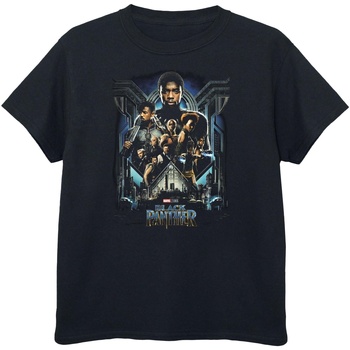 Abbigliamento Bambino T-shirt maniche corte Black Panther  Nero