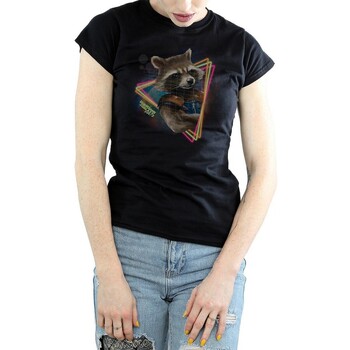 Abbigliamento Donna T-shirts a maniche lunghe Guardians Of The Galaxy BI746 Nero
