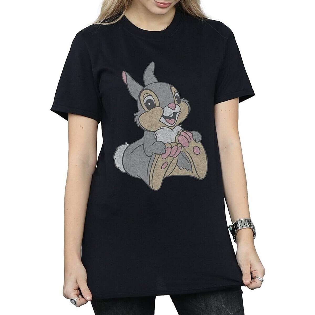 Abbigliamento Donna T-shirts a maniche lunghe Bambi Classic Nero