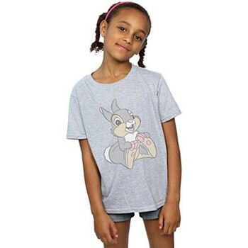 Abbigliamento Bambina T-shirts a maniche lunghe Bambi Classic Grigio