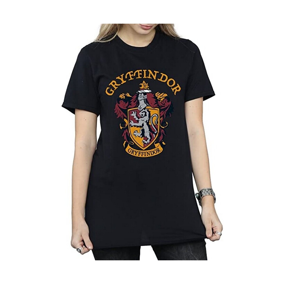 Abbigliamento Donna T-shirts a maniche lunghe Harry Potter BI802 Nero