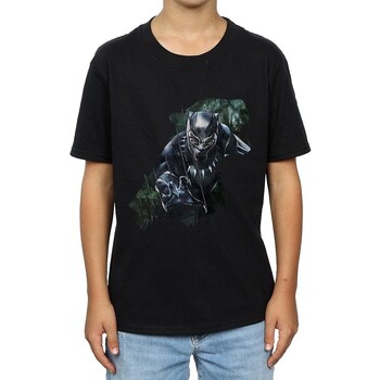Abbigliamento Bambino T-shirt maniche corte Black Panther  Nero