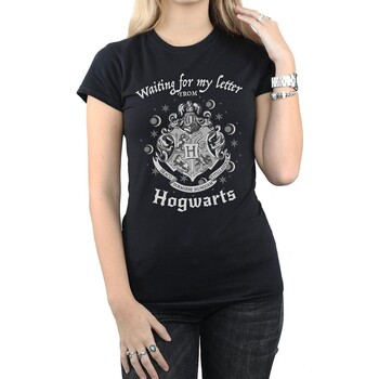 Abbigliamento Donna T-shirts a maniche lunghe Harry Potter Waiting For My Letter Nero
