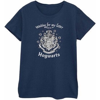 Abbigliamento Donna T-shirts a maniche lunghe Harry Potter Waiting For My Letter Blu