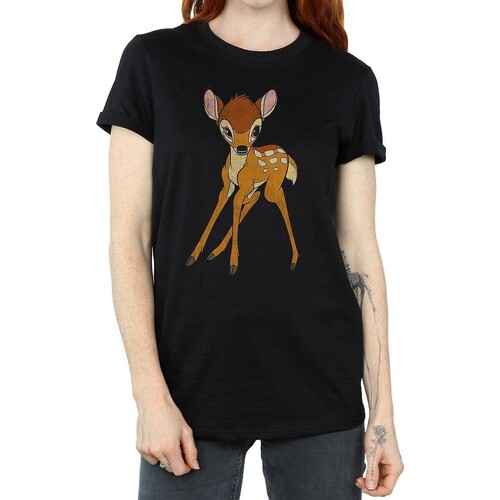 Abbigliamento Donna T-shirts a maniche lunghe Bambi BI867 Nero