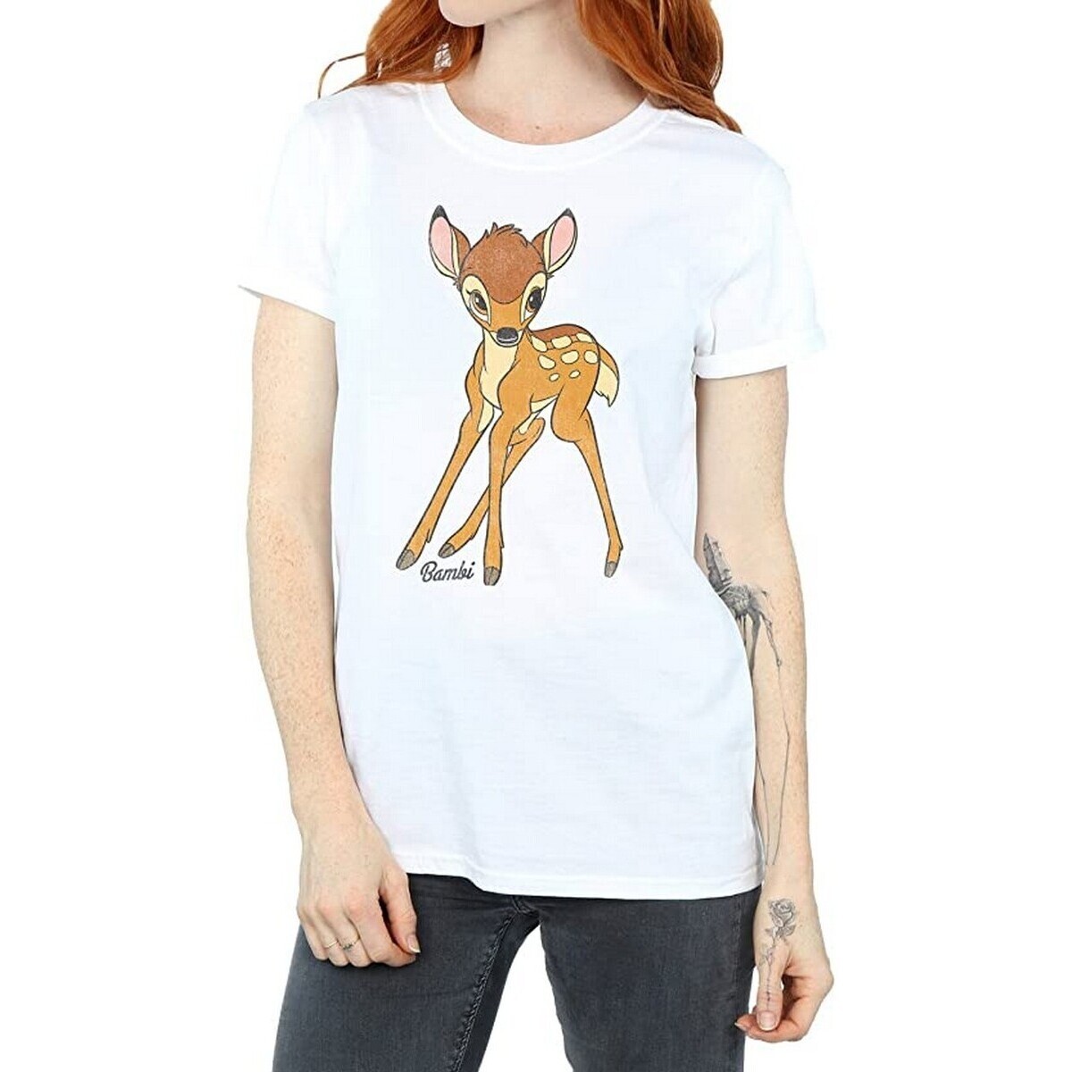 Abbigliamento Donna T-shirts a maniche lunghe Bambi BI867 Bianco
