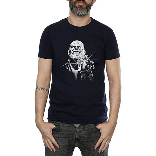 Abbigliamento Uomo T-shirts a maniche lunghe Avengers Infinity War BI878 Blu