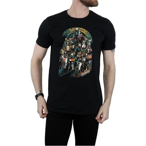 Abbigliamento Uomo T-shirts a maniche lunghe Avengers Infinity War BI883 Nero