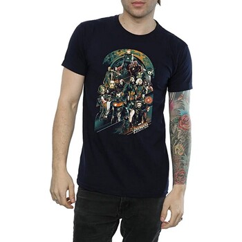 Abbigliamento Uomo T-shirts a maniche lunghe Avengers Infinity War  Blu