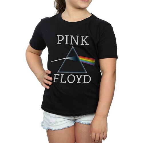 Abbigliamento Bambina T-shirts a maniche lunghe Pink Floyd Dark Side Of The Moon Nero