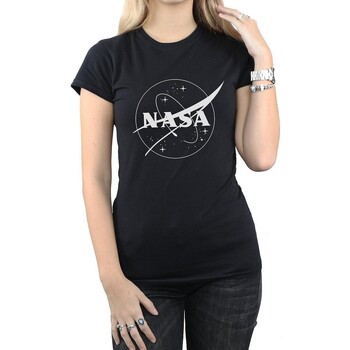 Abbigliamento Donna T-shirts a maniche lunghe Nasa Insignia Nero