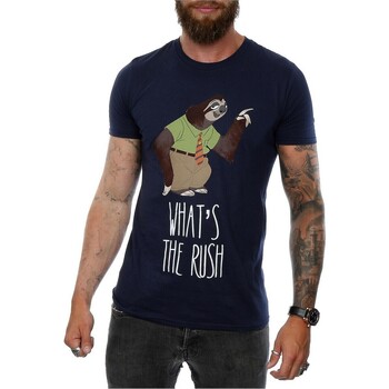 Abbigliamento Uomo T-shirts a maniche lunghe Zootropolis What's The Rush Blu