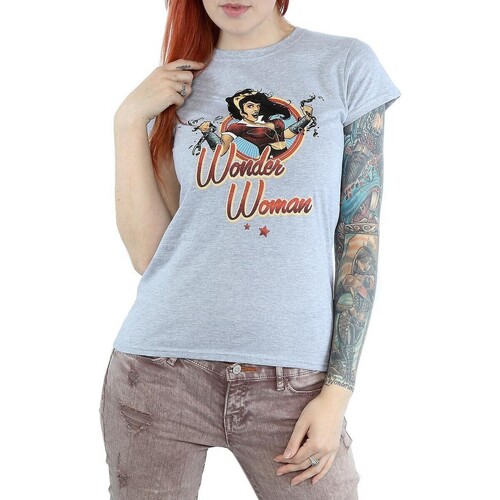 Abbigliamento Donna T-shirts a maniche lunghe Dessins Animés Bombshells Grigio