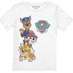 Abbigliamento Bambino T-shirts a maniche lunghe Paw Patrol TV2469 Bianco
