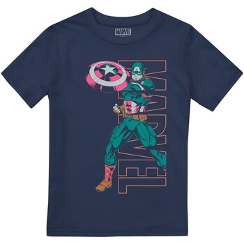 Abbigliamento Unisex bambino T-shirt maniche corte Captain America TV2475 Blu