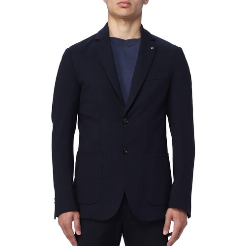 Abbigliamento Uomo Giubbotti Liu Jo Giacca Monopetto Jersey Jerseyblazer Blu