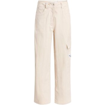 Abbigliamento Donna Pantaloni Calvin Klein Jeans HIGH RISE CORDUROY PANT Beige