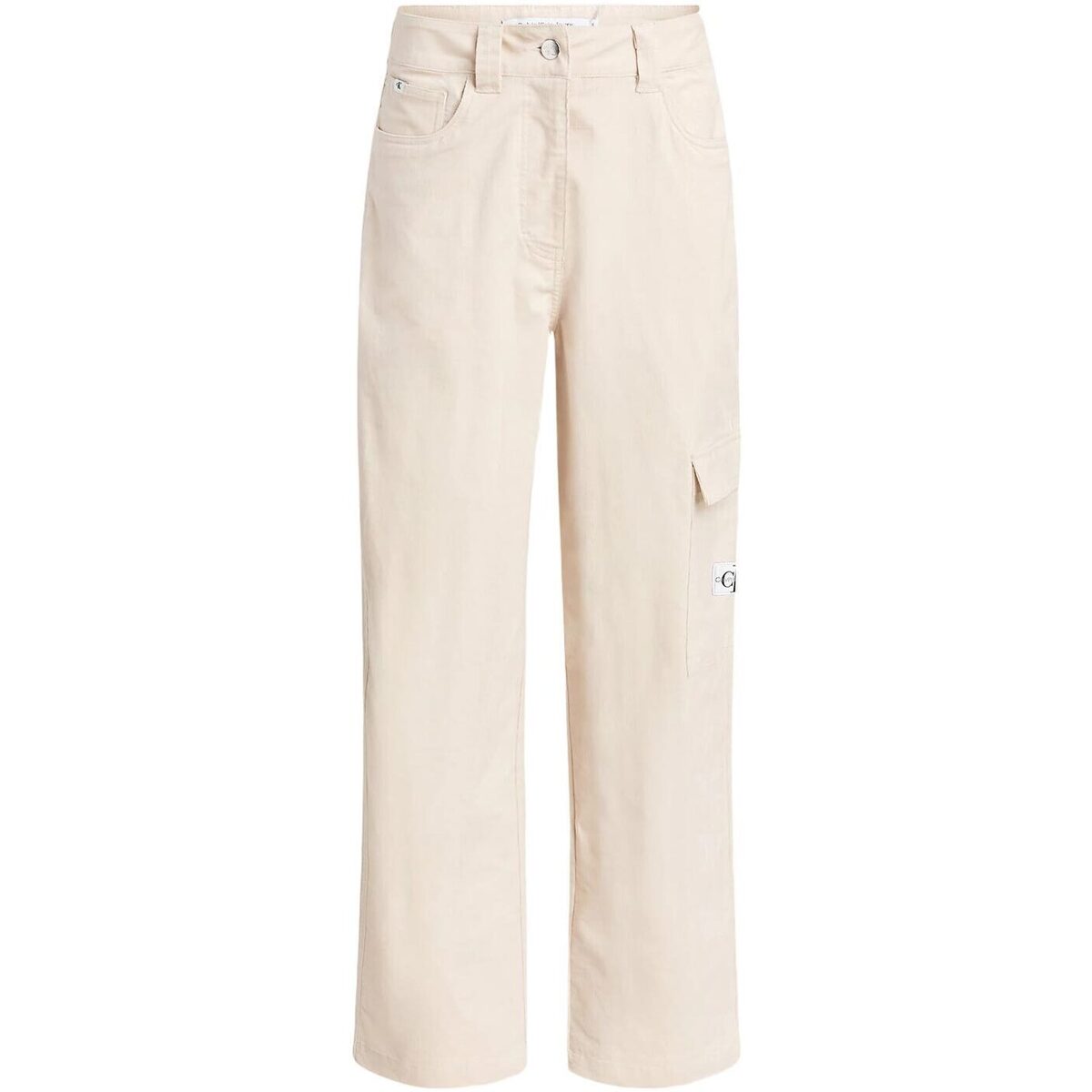 Abbigliamento Donna Pantaloni Calvin Klein Jeans HIGH RISE CORDUROY PANT Beige