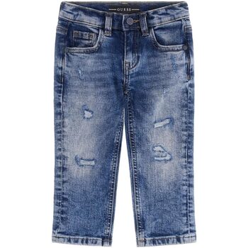 Abbigliamento Bambino Jeans Guess DENIM SLIM FIT PANTS Blu