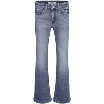 Abbigliamento Bambina Jeans Calvin Klein Jeans FLARE MR SALT PEPPER GREY Grigio