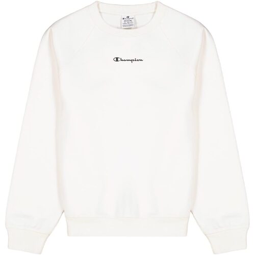 Abbigliamento Donna T-shirts a maniche lunghe Champion CREWNECK SWEATER Bianco