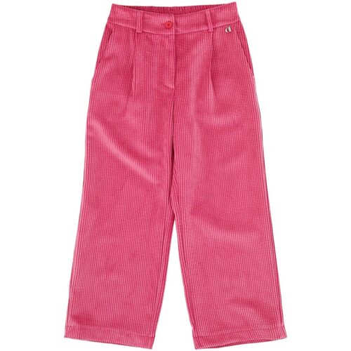 Abbigliamento Bambina Pantaloni Dixie PANTALONE CHINO DAV. VELLUTO Rosa