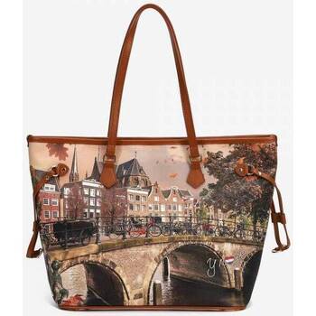 Y Not? SHOPPING BAG DONNA 319-AUTUMN RIVER Multicolore