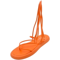 Scarpe Donna Sandali Malu Shoes Sandali donna arancione con platform con fasce sottili incrocia Multicolore