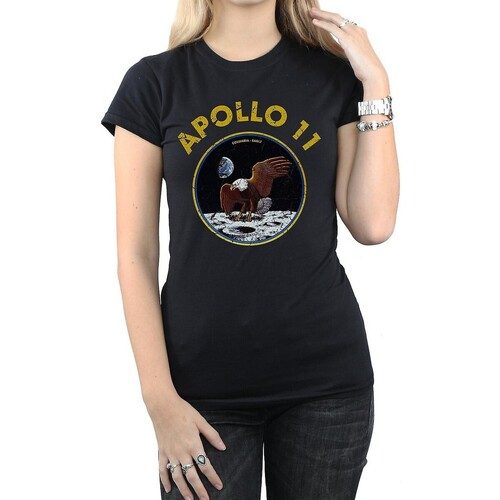 Abbigliamento Donna T-shirts a maniche lunghe Nasa Apollo 11 Nero