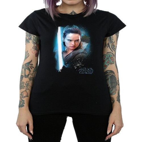 Abbigliamento Donna T-shirts a maniche lunghe Star Wars: The Last Jedi BI1109 Nero