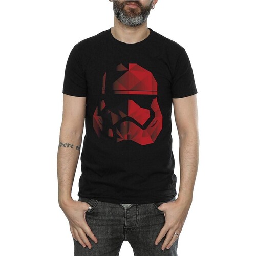Abbigliamento Uomo T-shirts a maniche lunghe Star Wars: The Last Jedi Cubist Nero