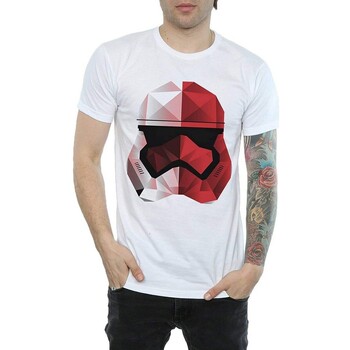Abbigliamento Uomo T-shirts a maniche lunghe Star Wars: The Last Jedi Cubist Bianco