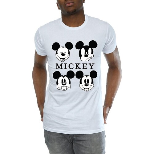 Abbigliamento Uomo T-shirts a maniche lunghe Disney Four Heads Bianco