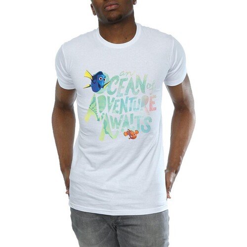 Abbigliamento Uomo T-shirts a maniche lunghe Finding Dory Ocean Adventure Bianco